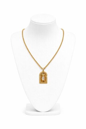 Collier avec pendentif Bab Mansour – Acier inoxydable