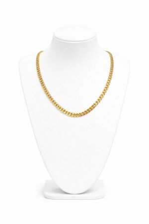 Collier en acier inoxydable grosse maille