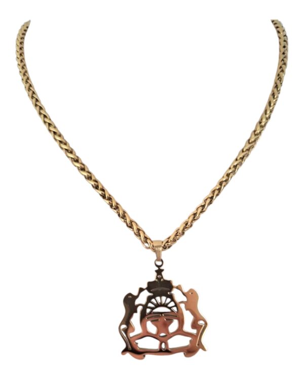 Collier royaume maroc en acier inoxydable – Image 3