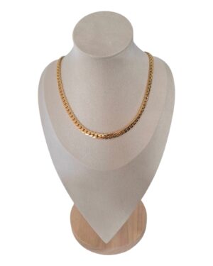 Collier en acier inoxydable grosse maille