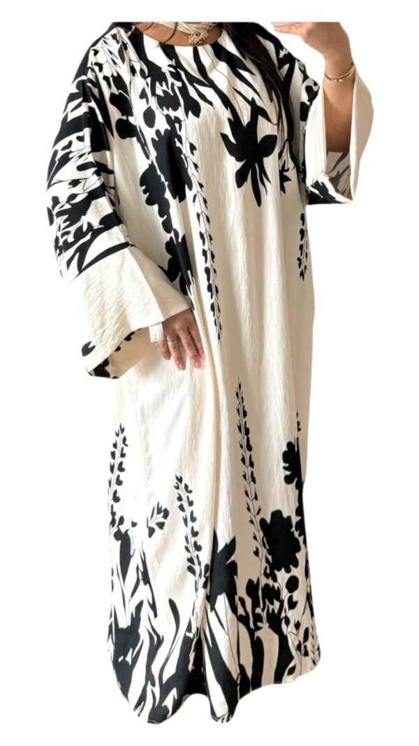 Robe Imprimée à Fleurs – Coupe Ample