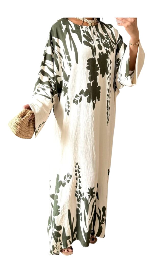 Robe Imprimée à Fleurs – Coupe Ample – Image 4
