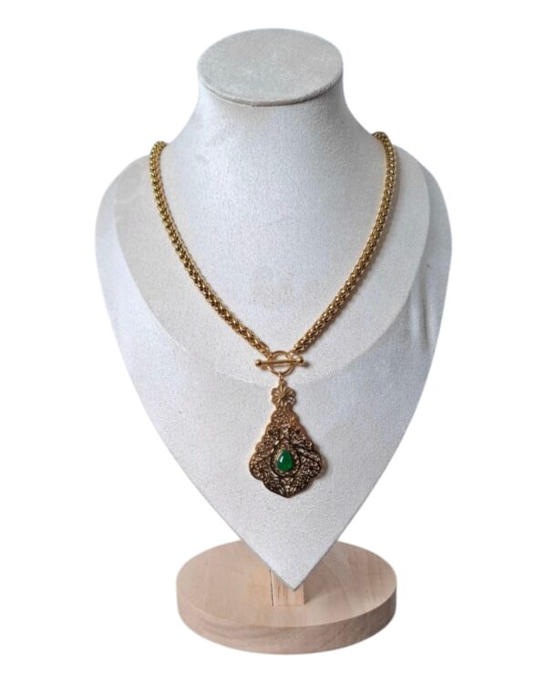 Collier Orientale – Pierre Verte | Nouvelle Collection
