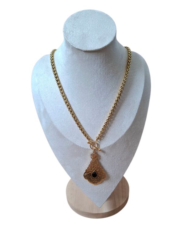 Collier Orientale – Pierre Noire | Nouvelle Collection