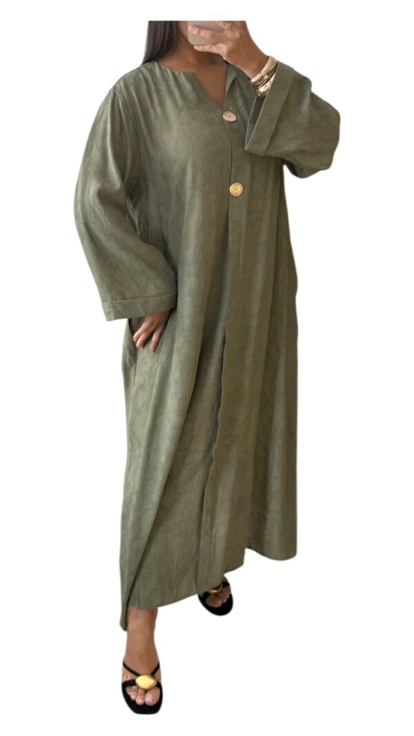 Robe Longue en Tissu Texturé – Image 11