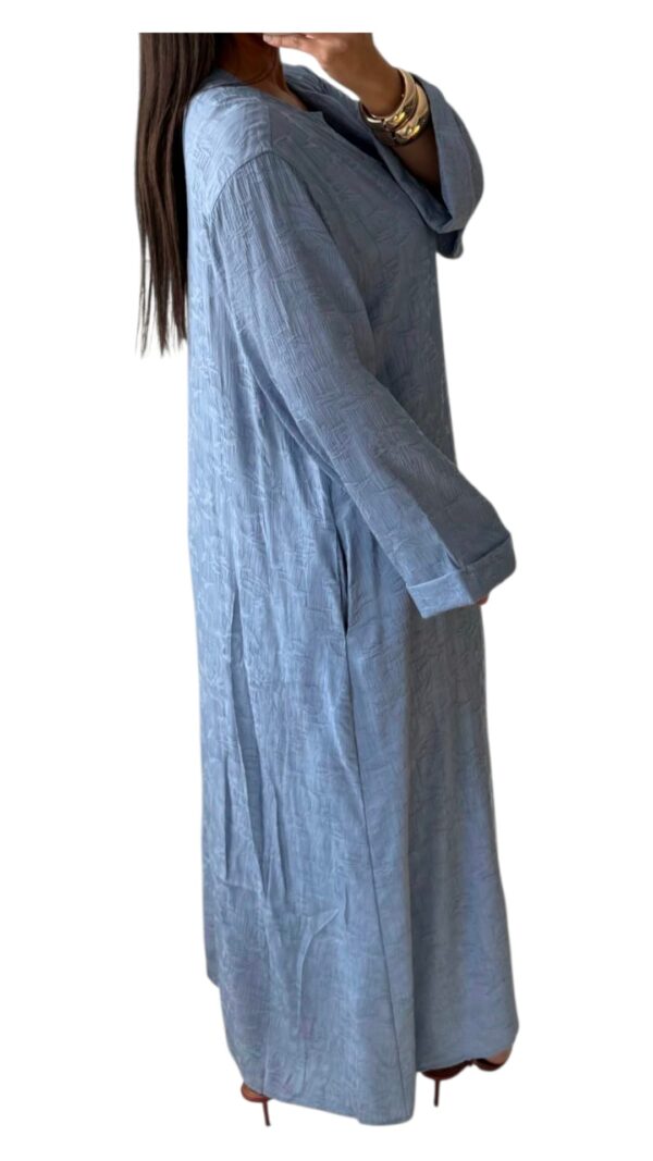 Robe Longue en Tissu Texturé – Image 6