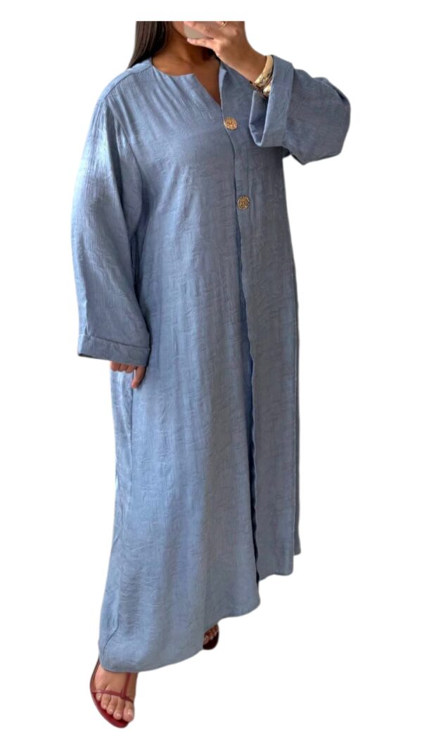 Robe Longue en Tissu Texturé