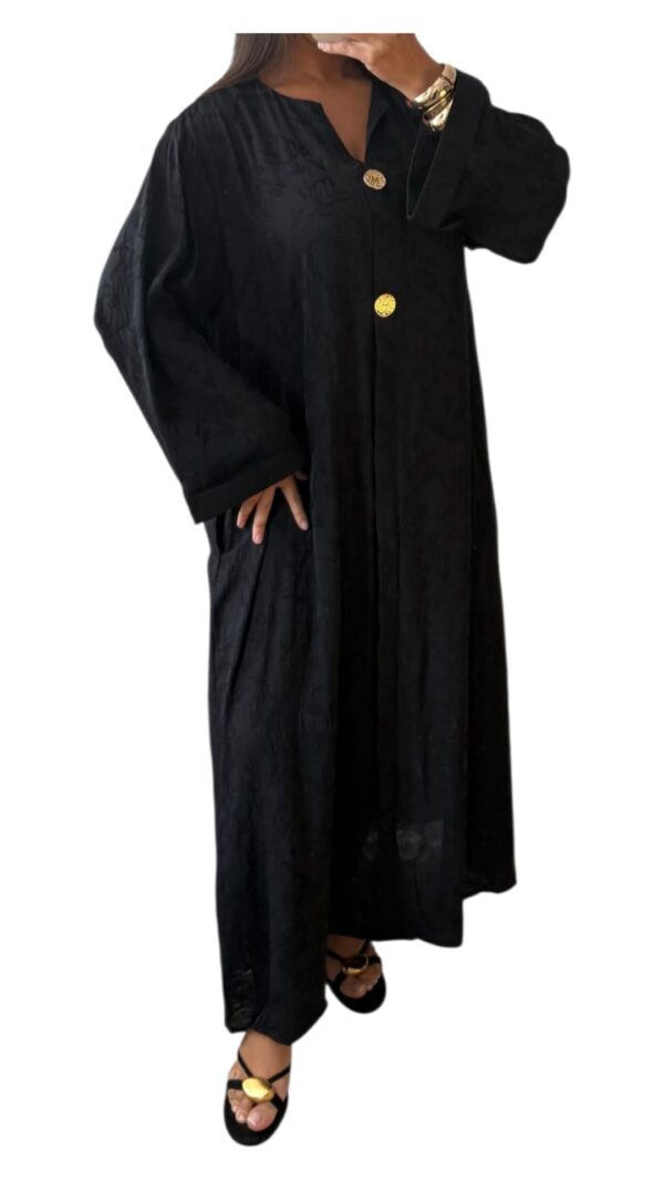 Robe Longue en Tissu Texturé – Image 2