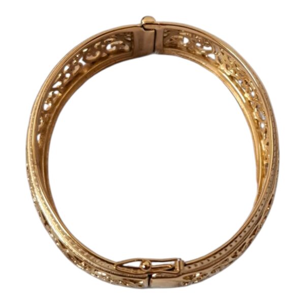 Bracelet Rigide Deblij – Motifs Orientaux Bombé – Image 3