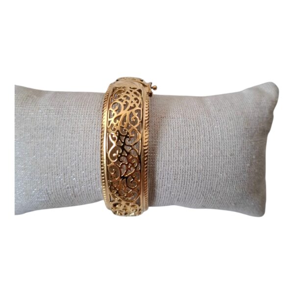 Bracelet Rigide Deblij – Motifs Orientaux Bombé – Image 4