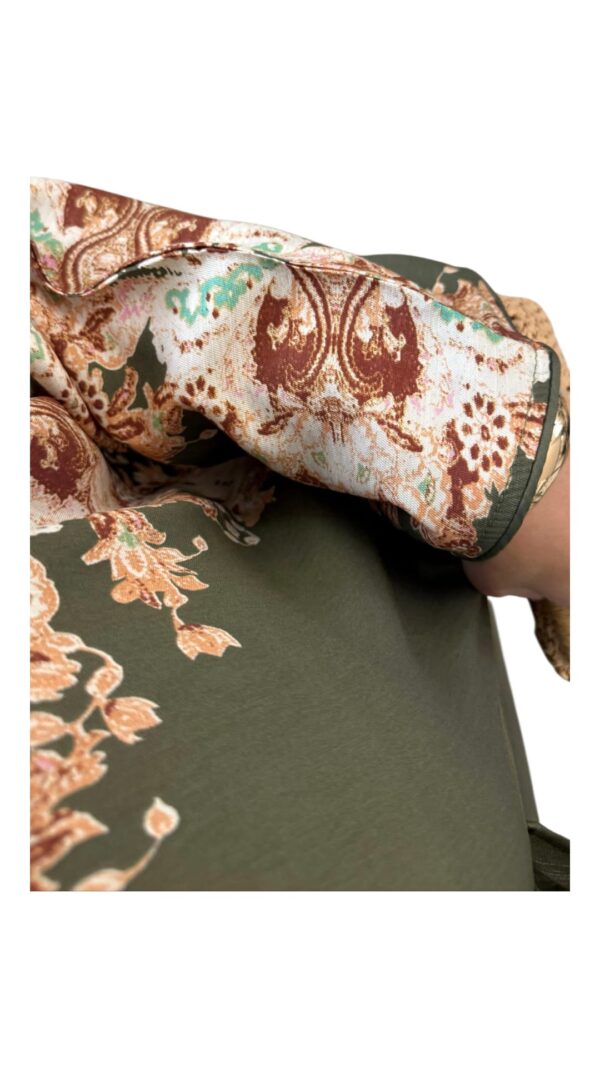 Robe d'Été Longue Marine à Motif Floral – Image 10