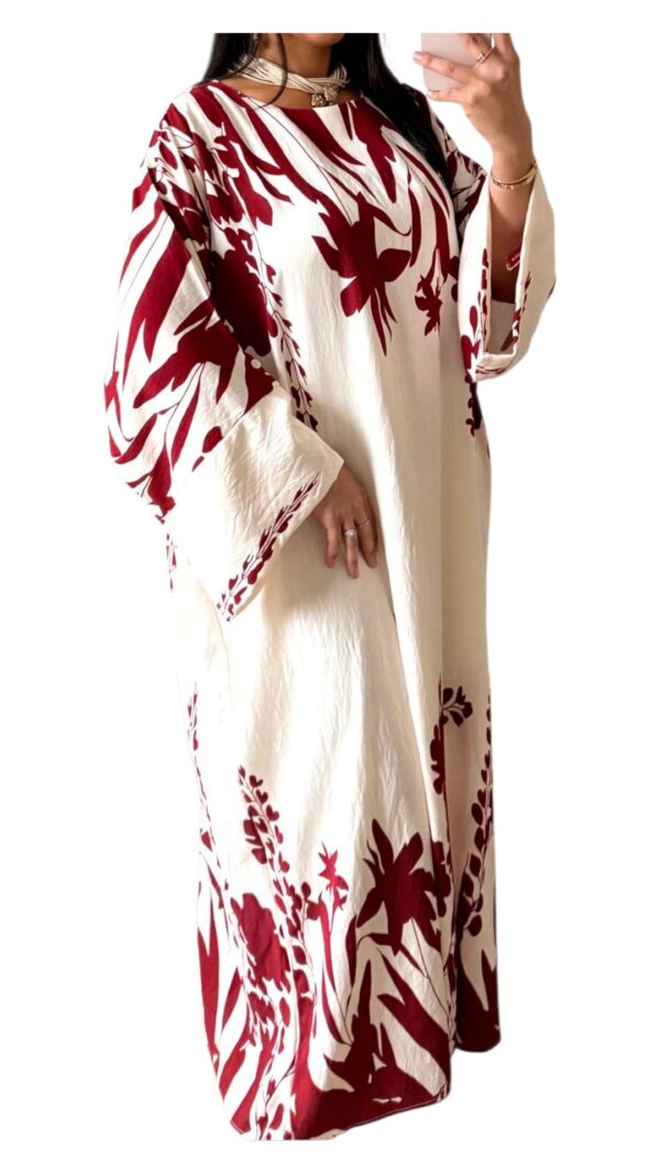 Robe Imprimée à Fleurs – Coupe Ample – Image 9