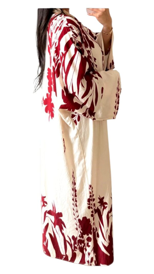 Robe Imprimée à Fleurs – Coupe Ample – Image 10