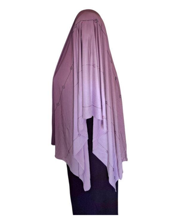 Hijab Dégradé en Jersey Coton à Strass – Image 8