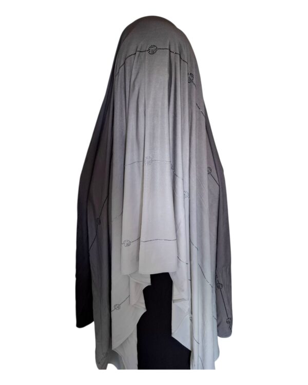 Hijab Dégradé en Jersey Coton à Strass – Image 14