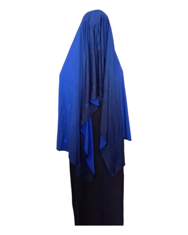 Hijab Dégradé en Jersey Coton à Strass – Image 15