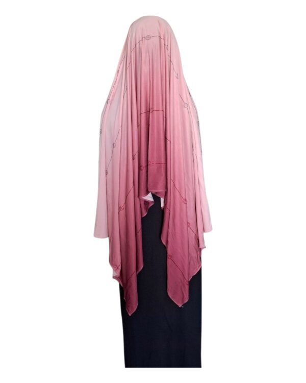 Hijab Dégradé en Jersey Coton à Strass – Image 11