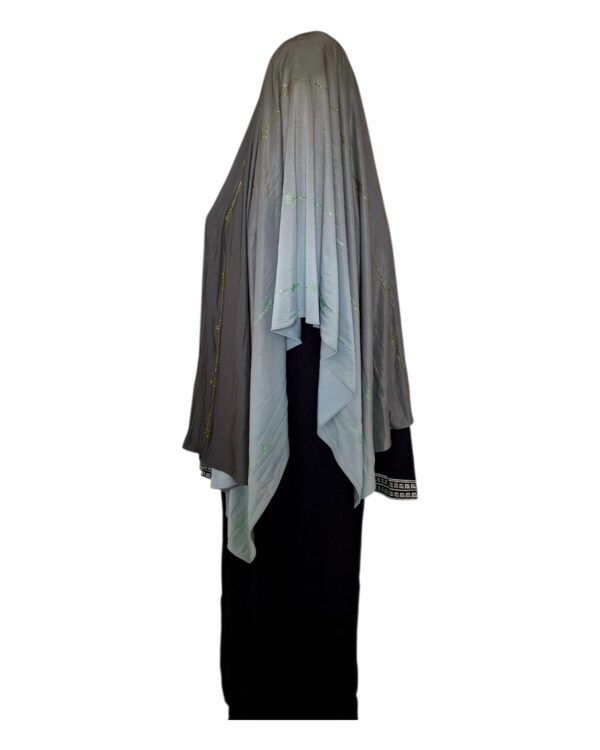 Hijab Dégradé en Jersey Coton à Strass – Image 9
