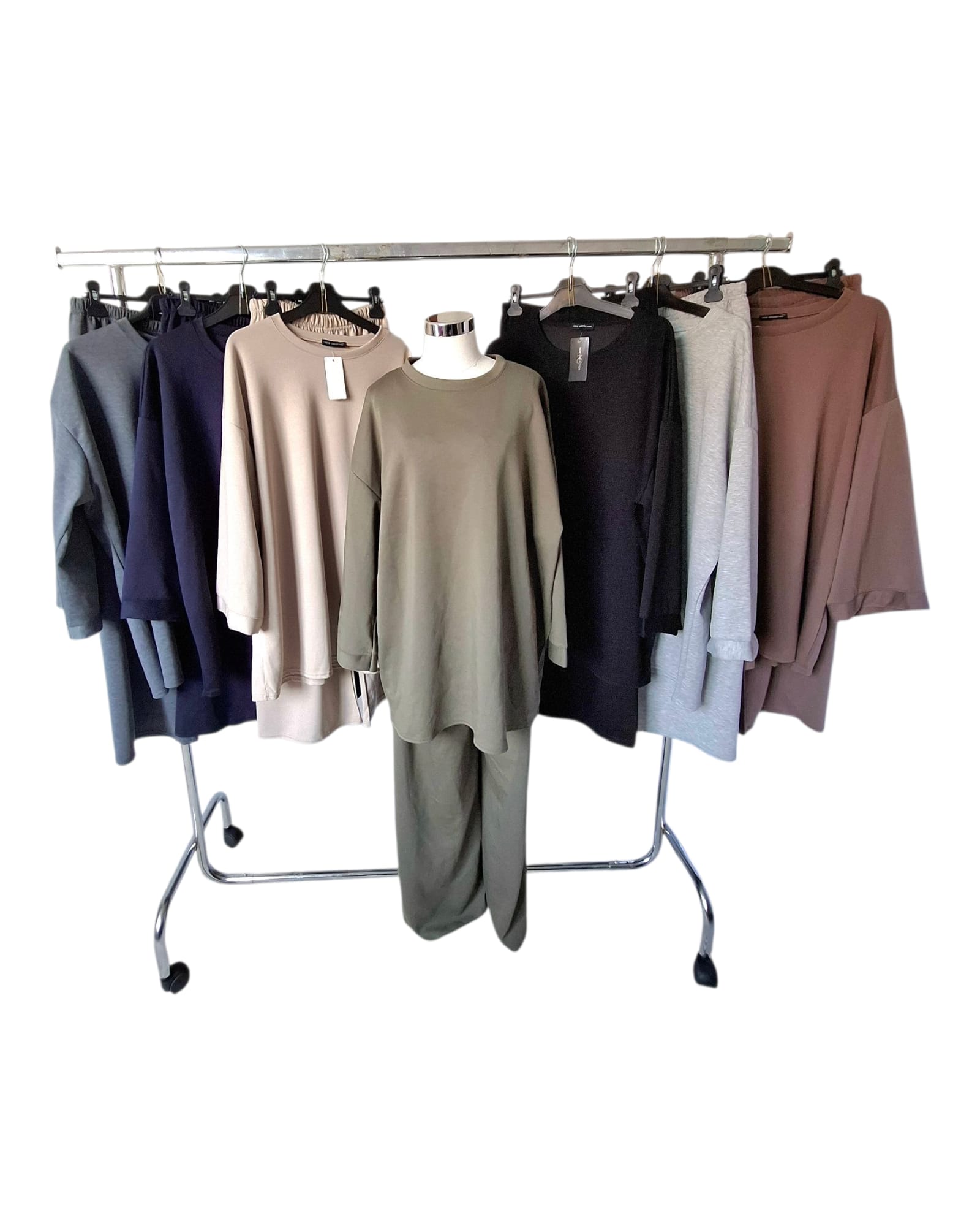 Ensemble Jogging Femme Tendance Coupe Droite – Taille Unique – Image 2