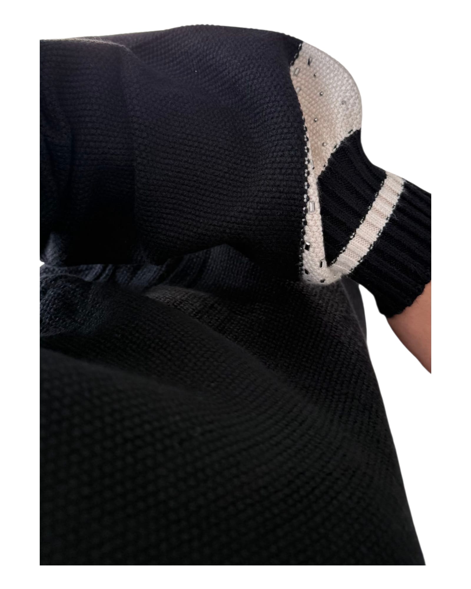 Ensemble tricot chic à bandes ajourées – Image 7