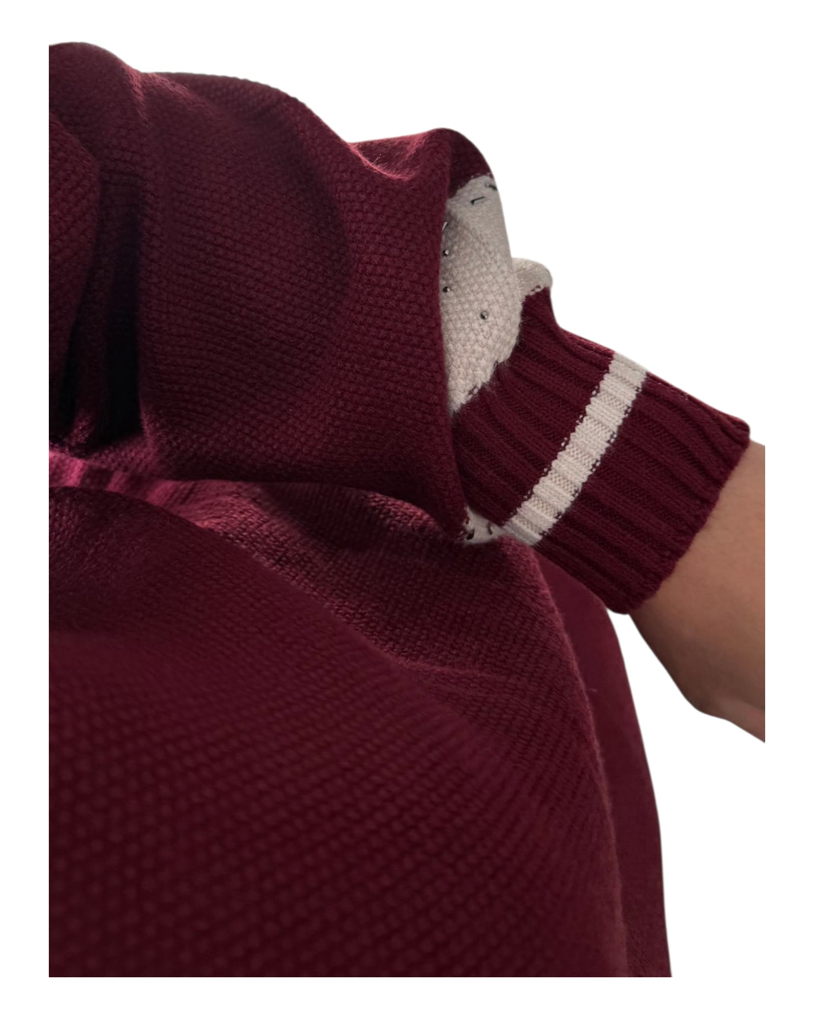 Ensemble tricot chic à bandes ajourées – Image 3