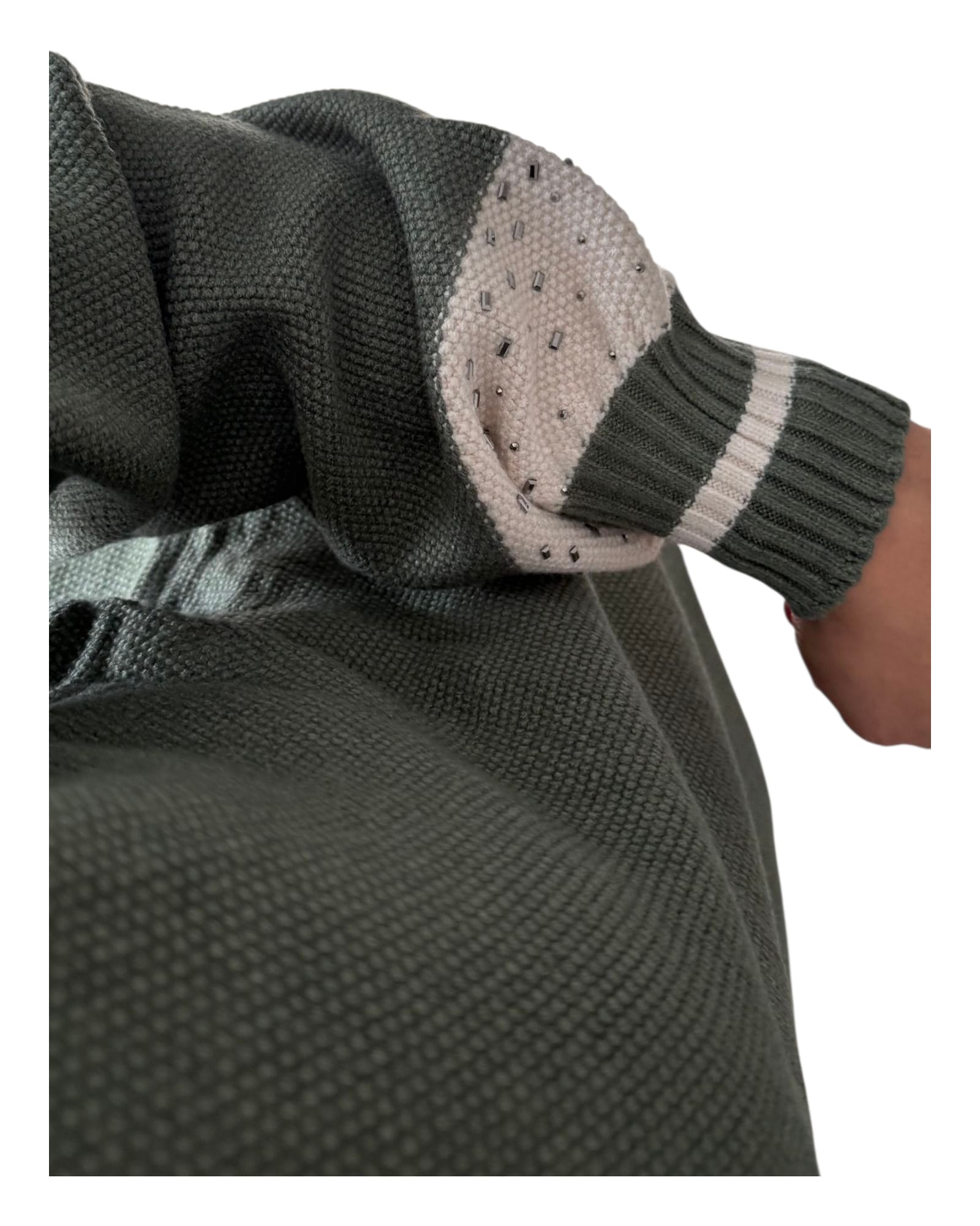 Ensemble tricot chic à bandes ajourées – Image 4