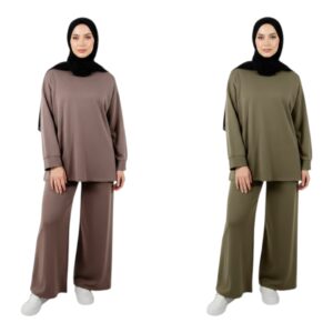 Ensemble Jogging Femme Tendance Coupe Droite – Taille Unique