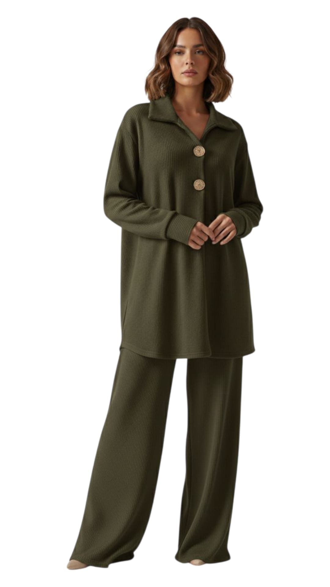 Ensemble 2 Pièces En Velours – Taille Unique – Image 3