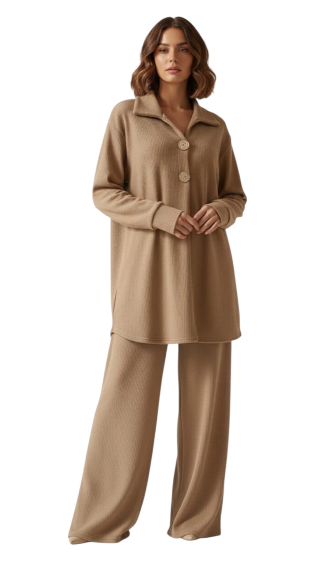 Ensemble 2 Pièces En Velours – Taille Unique – Image 2