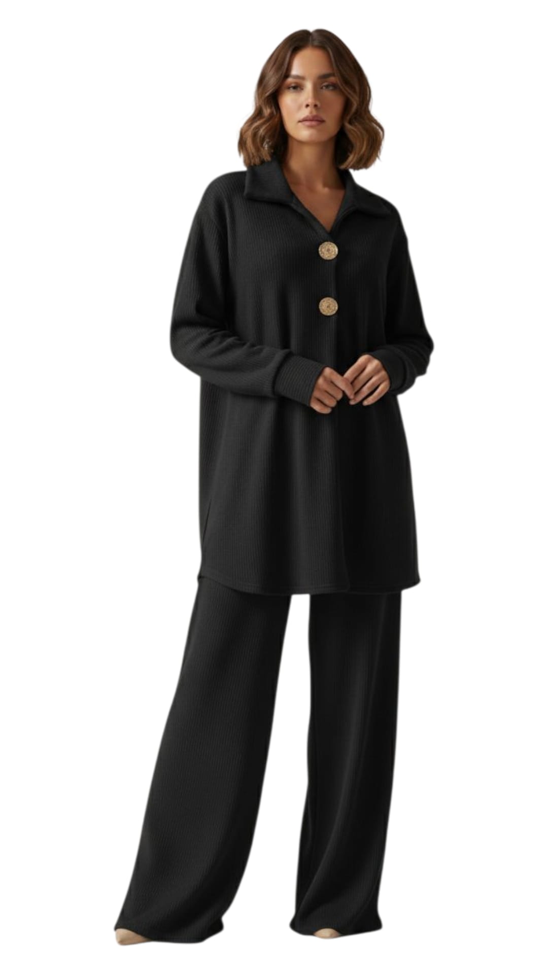 Ensemble 2 Pièces En Velours – Taille Unique