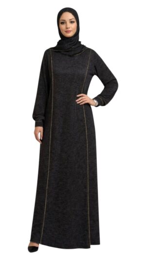 Abaya avec voile intégré – Taille unique