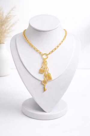 Collier Doré – Cadenas, Clé & Bab Mansour