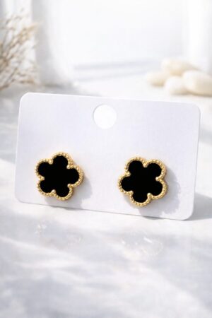 Boucles d’oreilles Trèfle – Acier Inoxydable