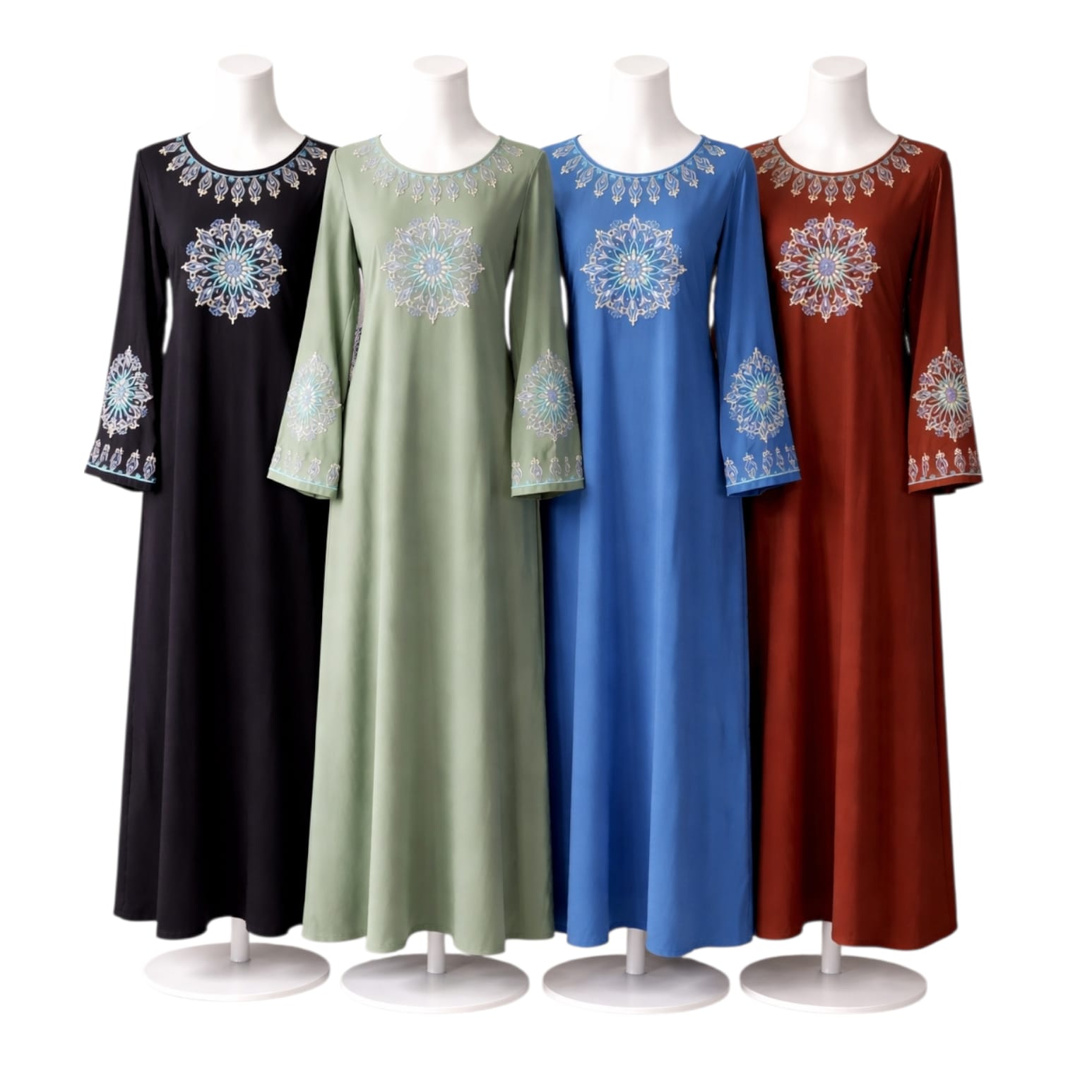 Robe brodée d'été – Tissu fluide et léger