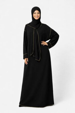 ✨ Abaya avec voile intégré – Élégance & praticité ✨