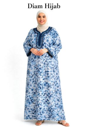 Robe Longue d’Été Fluide à Motif Floral