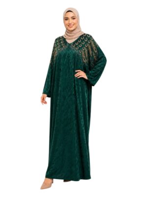 Robe Longue Satinée à Strass – Élégance d’Été