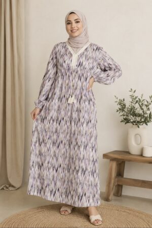 Robe longue d'été légère Imprimée