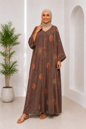 Robe Papillon Oversize Brodée – Élégance et Confort